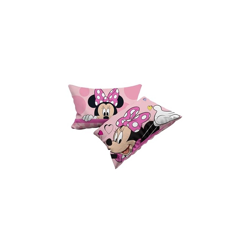 Minnie Set of 2 Cotton Pillowcases 100% Cotton 50 x