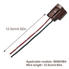 HAFRILY 2Pcs For Toyota Honda Headlight Wiring Connector Replacement HIR2 HB4 9006 Headlight Bulb Connector Socket Wiring Loom Harness