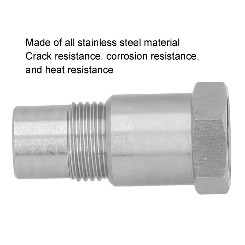 2Pcs Oxygen Sensor Adapter Welding Plug Engine Auxiliary with Filter