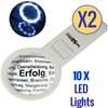 Hand Held Magnifying Glasses with Light - Strong Magnifier with