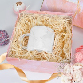 HXJDAM 500g Filling Material Gift Hamper Shred Shred Paper Gift Filling for Party Hamper Filling and Gift Packaging for Gift Box Decorations. Champagne 500g