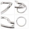 lasuroa Silver Cool Carabiner Clip, Zinc Alloy Unique Irregular Shaped