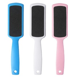 Fu Store - 3 limas de pedicura para pies con escofina de doble cara para pies muertos