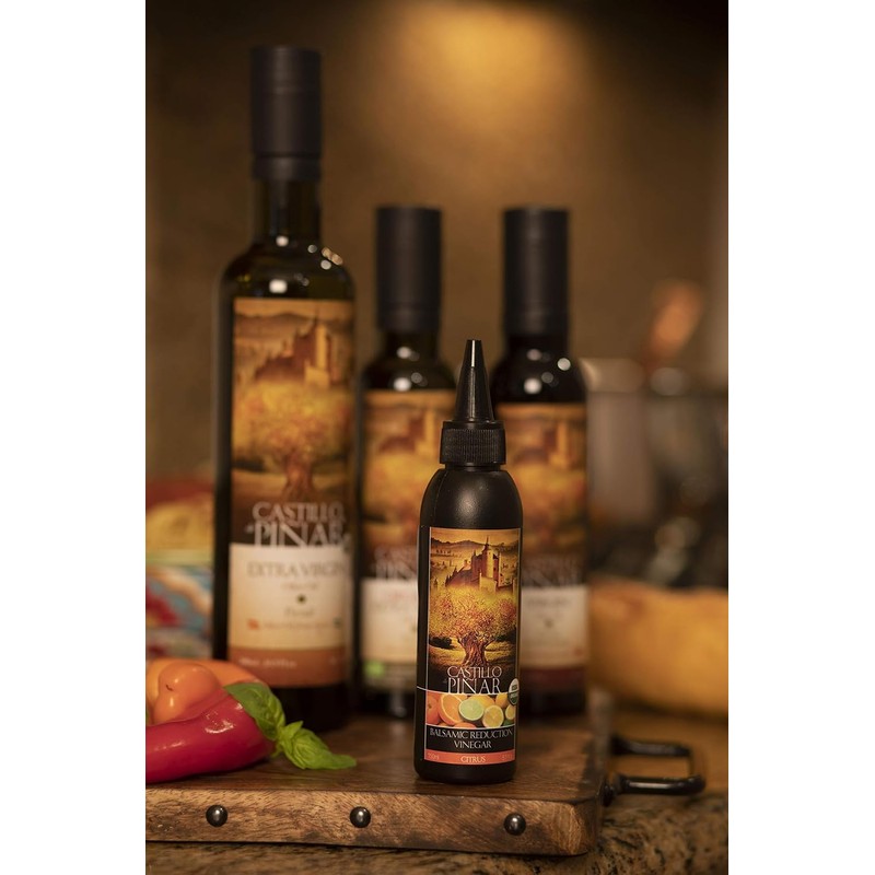 Citrus Balsamic Reduced Vinegar Non-GMO. Certified USDA Organic Castillo de