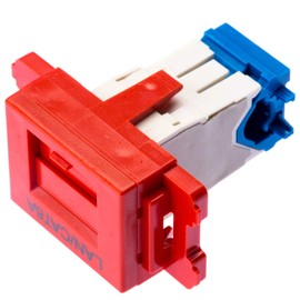Panduit Cat6A JIS Plate Jack Kit Red JAOSSP6ATGRD