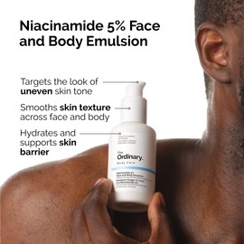 The Ordinary The Ordinary Niacinamide 5% Face and Body Emulsion, Dark Spot & Skin Tone Corrector, 3.4 Fl Oz