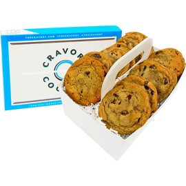 The Cravory: Chocolate Chip Cookies - 24 cookies, 2.0 oz. each - Individually Wrapped - Gourmet - Baked Fresh - Dessert, Snack or Baked Goods