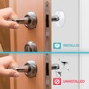 Strongest Wall Door Handle Stopper Pack of 12 Clear Rubber