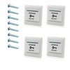 WANGCL 4 x Push Button Release Switch NO/NC/COM Switch Door