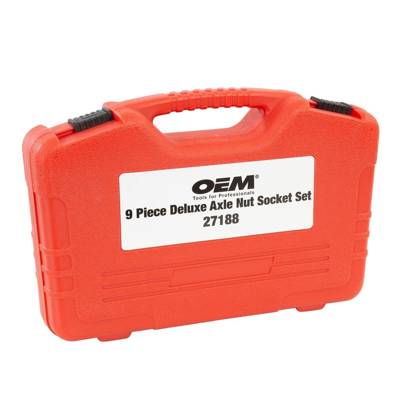 OEM TOOLS 27188 Deluxe 6 Pt. Axle Nut Socket Set,