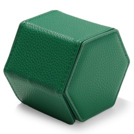 Oirlv B01802 Watch Case, 1 Piece, PU Leather, Mini, Portable, Luxury Watch Roll, Suitable for Travel, Business Trips, Presents, Gift Case, Green