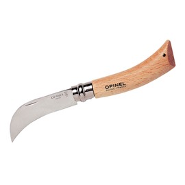 Opinel 113140 rostfrei, Buchenholz-Griff, Heftlänge 11 cm, Edelstahl/Braun