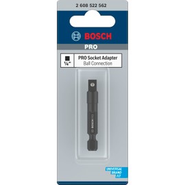 Bosch 1 x Pro Socket Adapter with Ball Connection (144 x 66 mm, Professional Accessories Screwdriver, Screwdriver)