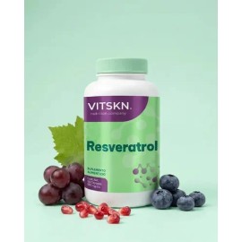 Resveratrol 550mg 60 Cápsulas Skin Vit Vegano Sin Gluten