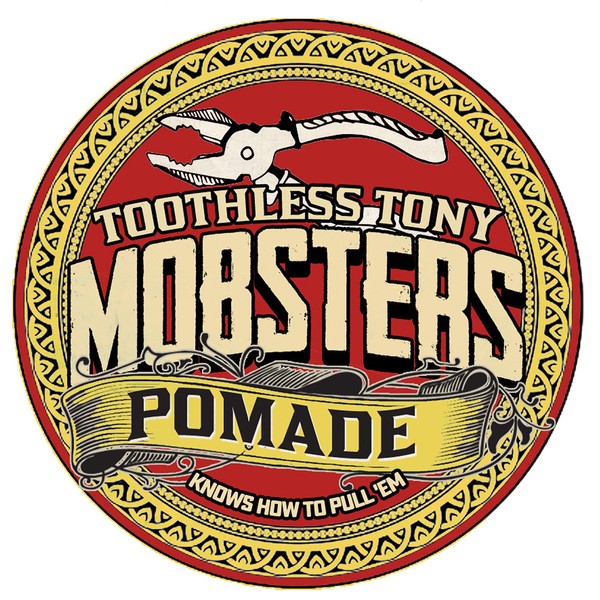 Mobsters Hair Pomade Strong Hold Water Based Deluxe Matt Finish Hair Wax Pro Salon Use Large 150g Tin Special Edition (Toothless Tony)
