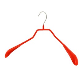 Mawa Narrow Petite Clothing Hangers, Steel Hanger with Non-Slip Coating, for Shirts, Dresses, Suits, Pants, Skirts, Camisoles, Jackets, 360-degree Rotatable Hook, Set of 5, Red
