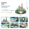 DOLBLOCK Magic Princess Blue Castle Micro Building Blocks Set for