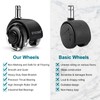 TICONN Office Chair Caster Wheels 2" Dual Wheels Set of