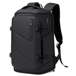 Fenree.geer 30L Travel Backpack for Men, Flight Approved Carry on Backpack Fits 17 inch Laptop, Water-resistant Large Luggage Weekender Bag Daypack for Traveling, Sports, Business, Black