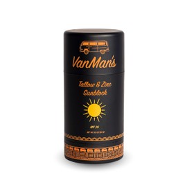The VanMan Company Vanman Tallow and Zinc Sunblock Stick - Mineral Sunscreen with Non-Nano Zinc Oxide - Sunstick Made with Grass Fed Beef Tallow for Face & Body Protection
