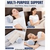 Neck Roll Pillow, Cervical Support Pillow for Pain Relief, Grey