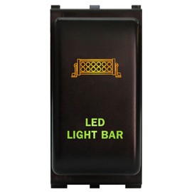 12V Push Button Switch LED Light BAR for Nissan Pathfinder R51 Navara D40 Patrol GU4-8 Y61 Y62 X-Trail T31 Dual LED AMBER GREEN ON/OFF