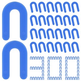 DGSL Tile Leveling System Tile Spacers 1/16 Inch, 300 pieces Horseshoe Shim U Shape Plastic Tile Leveling Clips for Various Types of Tile Leveling