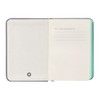 Antartik A7 Smooth Grey and Turquoise Hardback Notebook with Elastic
