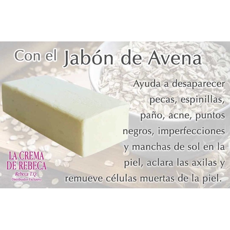 REBECA JABON DE REBECA AVENA 100% ORIGINAL