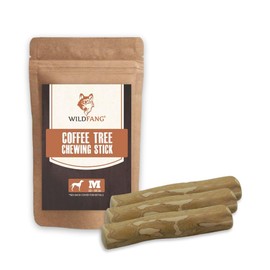 Wildfang® Chewing Root Made of Coffee Wood for Dogs, Chewing Stick Dog Toy Wooden Bone, Chewing Muscle Training, Natural Chewing Wood for Dogs (M - Set of 3)