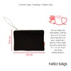 hello-bags. Makeup Bag/Wristlet Handbag. Exterior: 100% Cotton. Includes zipper and