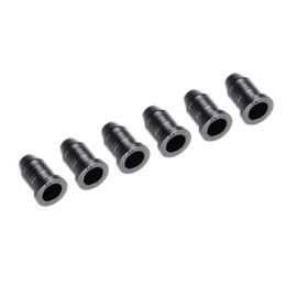 PATIKIL Guitar String Through Body Ferrules Mounting String Caps 6pcs for Electric Guitar Replacement Accessories Black