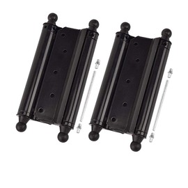 TamBee 6inch Double Action Spring Hinges, Self Closing Swinging Door Hinges Saloon Door Hinges for Cafe, Kitchen, Bar Doors, Including Pins and Screws, 2 PC