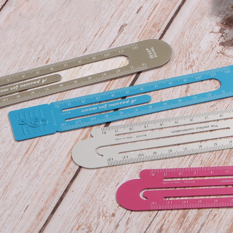 sourcing map Straight Ruler 12 cm Metric Aluminium Alloy Ruler