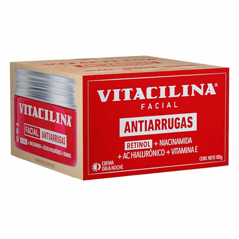 Crema Facial Vitacilina Antiarrugas Retinol 100g
