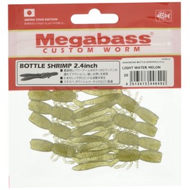 メガバス(Megabass) ワーム ワーム 本仕込 BOTTLE SHRIMP(ボトルシュリンプ)(2.4inch) ライトウォーターメロン 38393