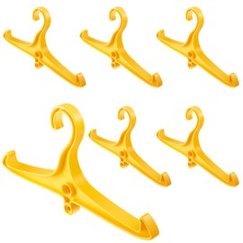 FoldTier 3 Pcs Scuba Hanger BC Regulator Scuba Diving Wetsuit Hanger with Din Threads Vest Tactical Gear for Dry Clothes BCD Side Hanging (Yellow)