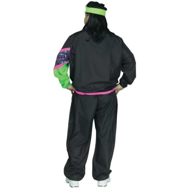 Fun World Men's 80s Track Suit Plus Size Costume