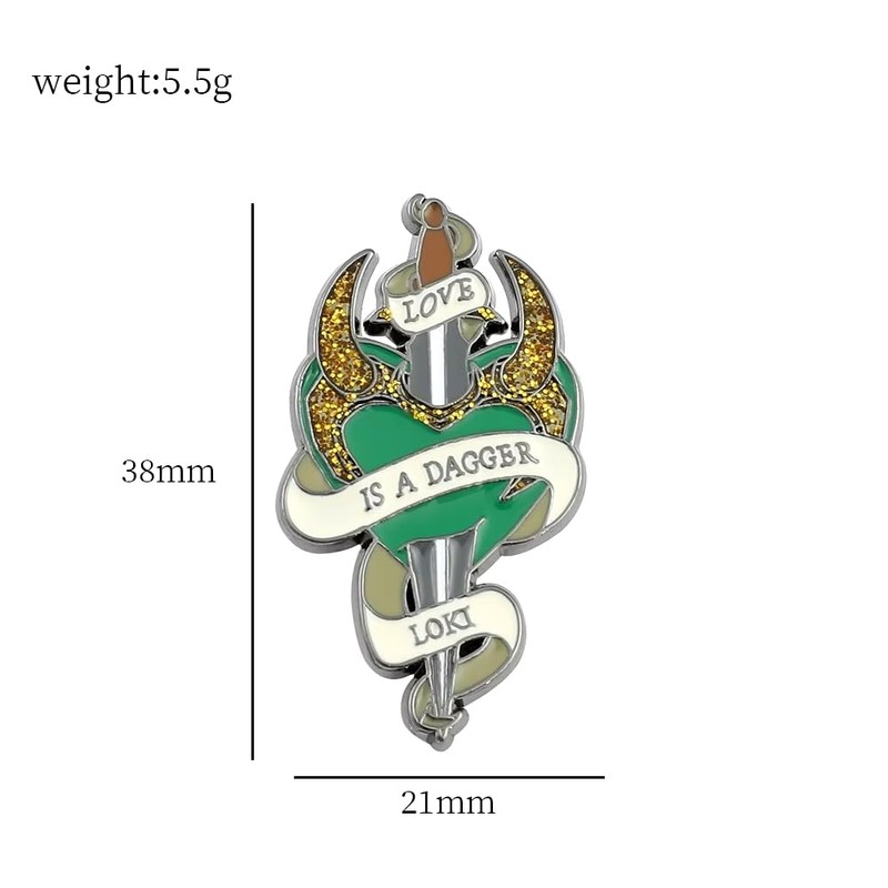 Love is a Dagger, Loki Enamel Pin
