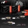 A-Premium 8Pcs Front and Rear Ceramic Disc Brake Pads Set