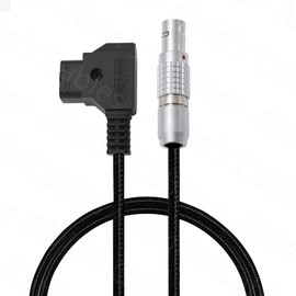 Alvin's Cables Flexible D-TAP to 2 Pin Male Power Cable for Teradek ARRI 45CM
