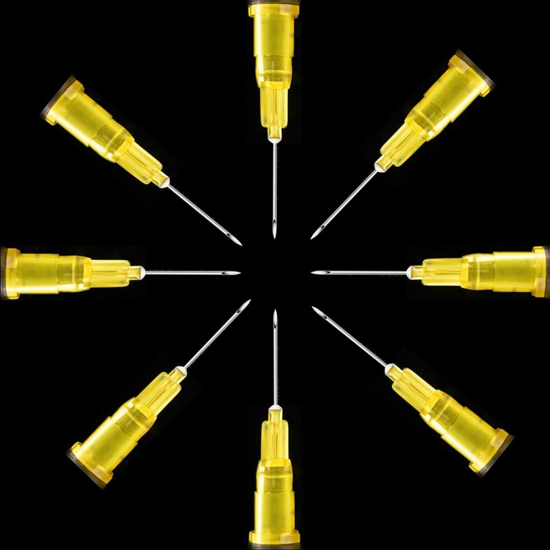 100 Pack 30Ga 1/2 Inch Stainless Steel Dispensing Lab Tools