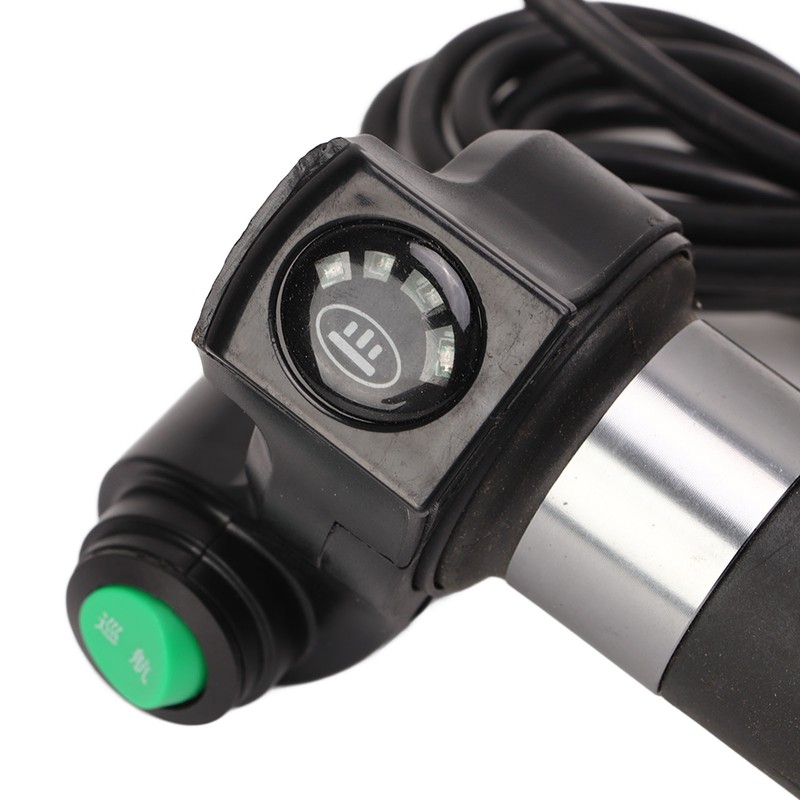 1Pair E Bike Throttle Grip 4 Lights Double Circle Accelerator