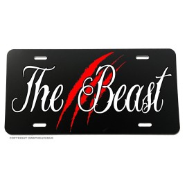 OwnTheAvenue The Beast Claw Off Road Lifted Truck 4x4 JDM Racing Auto License Plate