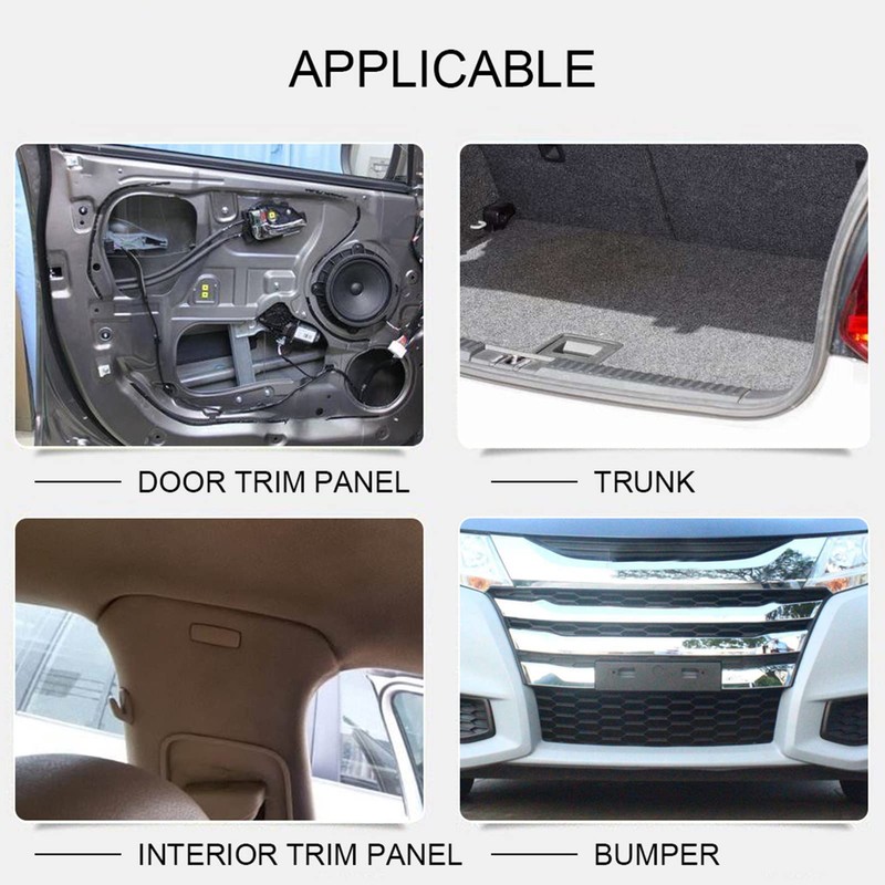 100 Pcs Plastic Automotive Rivets Push In Rivet Bumper Door