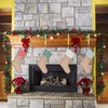 Sunshane Christmas Stocking Holders Metal Mantel Stocking Hanger Hooks Fireplace