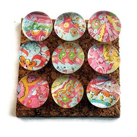 Push Pins for Memo Board in Lollipop Set of 9 (P79)