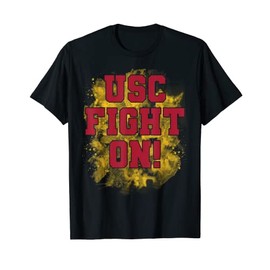USC University of Southern California USC Fight On! Distressed T-Shirt