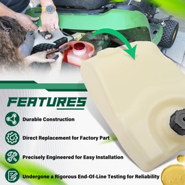 ATVMaster GY21876, GY21102, GY20894 Fuel Gas Tank Compatible With John Deere Scotts Sabre L100 L110 L120 L130 L105 L118 L111 L108