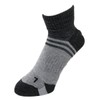 IMPACT LOCK CA-246 BLK/GRY Men's Ultra Antibacterial Deodorization 3D Socks,